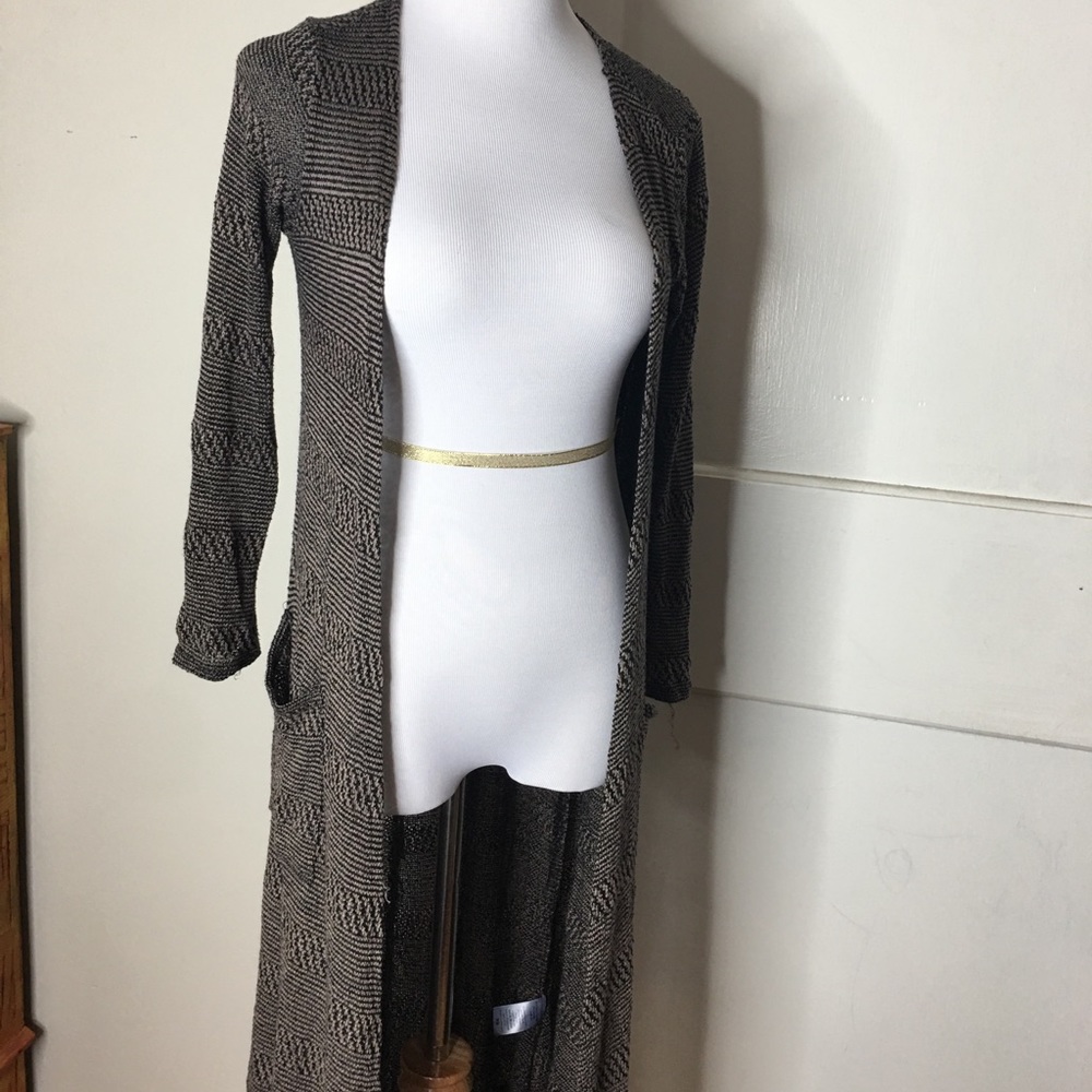 Long duster cardigan